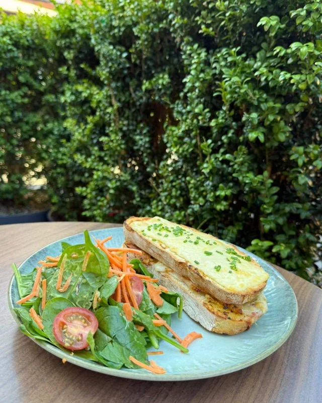 Når frokosten gerne må være enkel og virkelig god🥖🧀🥬

Vores Croque Monsieur er sprød udenpå, blød indeni og fuld af smag!

Kan bestilles hver dag indtil kl. 17 🤍

#CroqueMonsieur #Sprød #InstaDaily #Food #Vibes #Odense